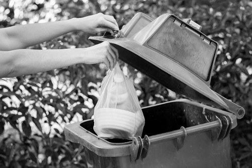 Local waste removal truck in Oxted